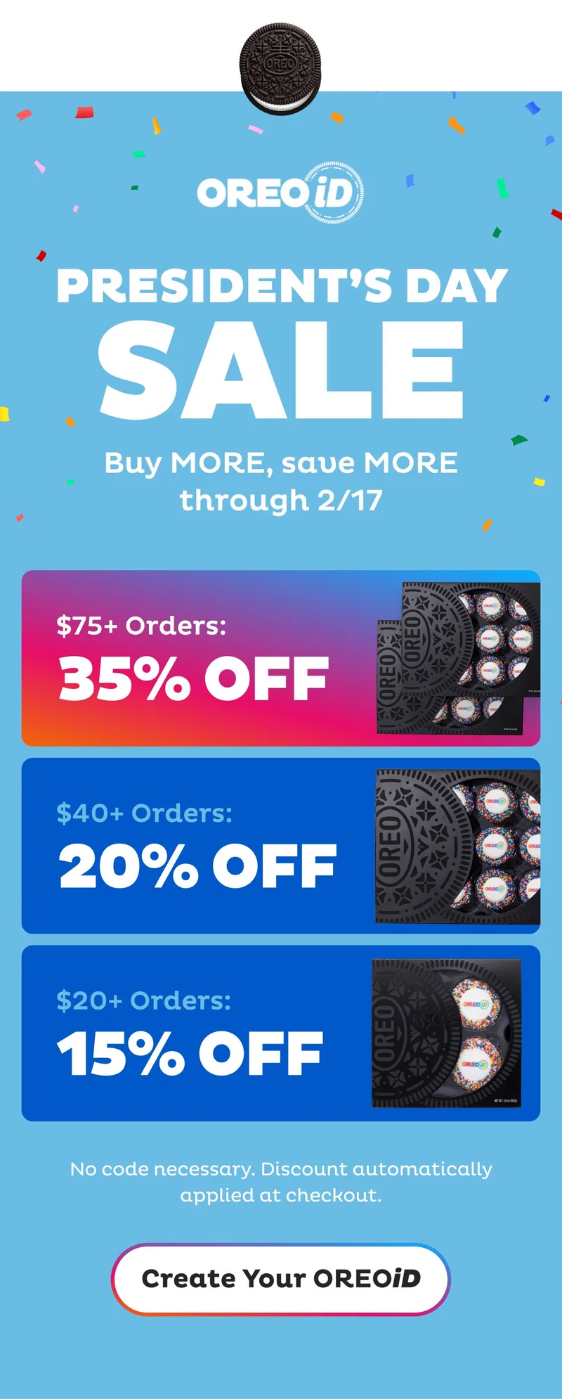 Save 35% on OREOiD orders. Shop now
