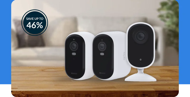 Up to 46% off. Arlo Essential 2K Cameras.