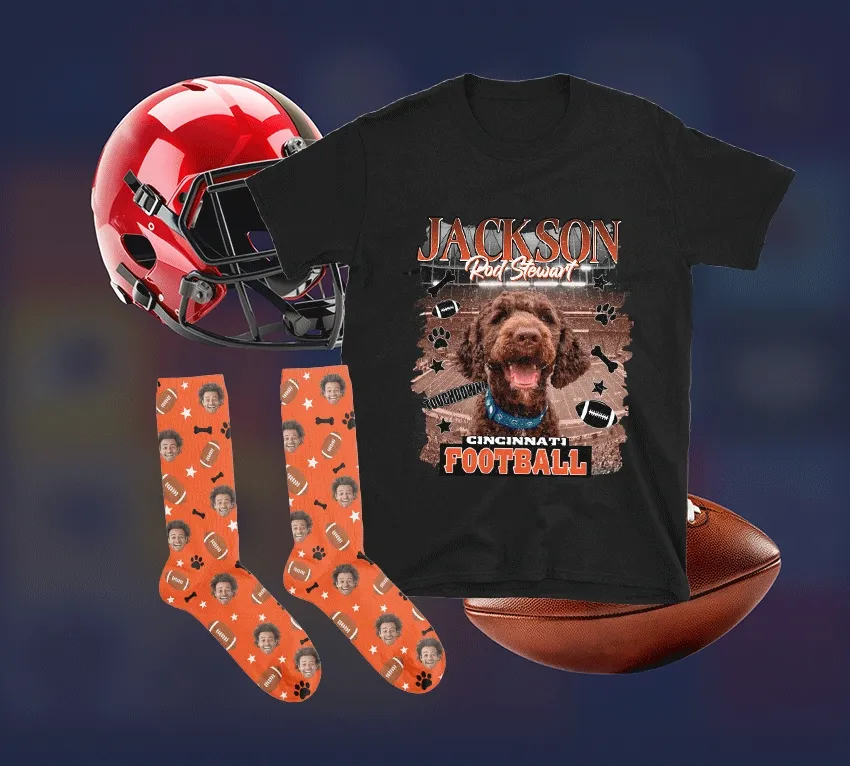 gif of new personalized football apparel