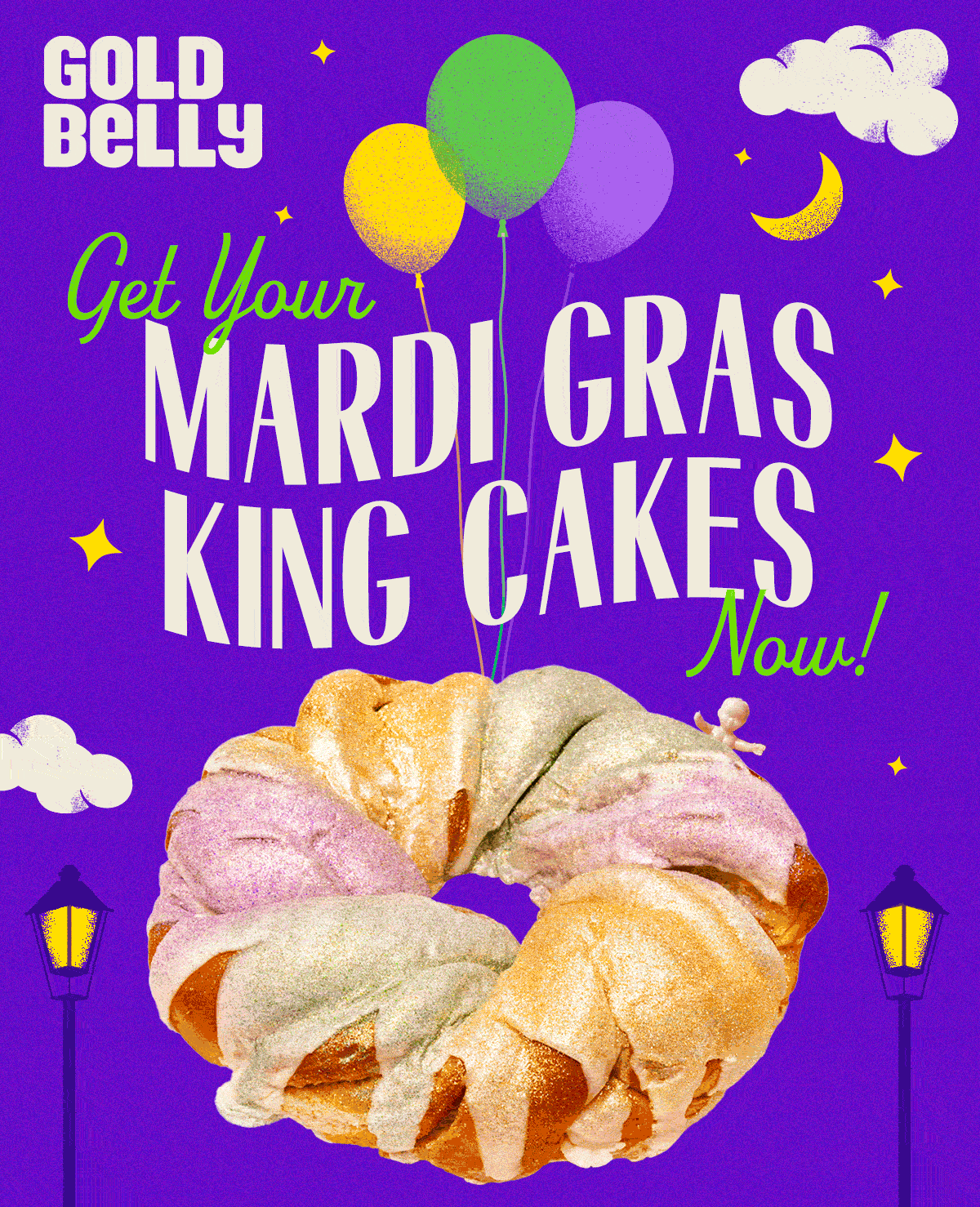Get your Mardi Gras King Cakes Now
