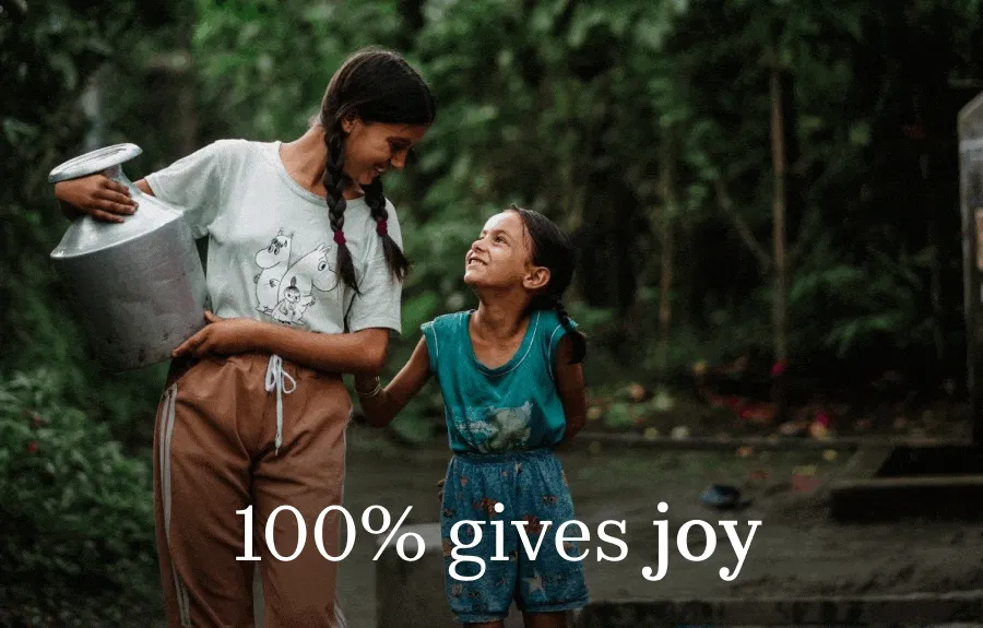 Images of men, women, and children in Nepal smiling near their clean water points.