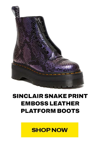 Sinclair Snake Print Platform Boots