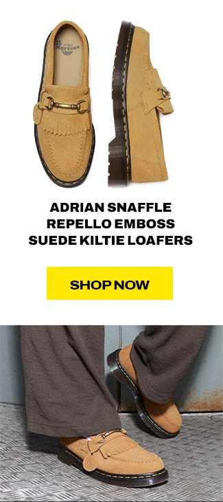 Adrian Snaffle Repello Emboss Suede Kiltie Loafers