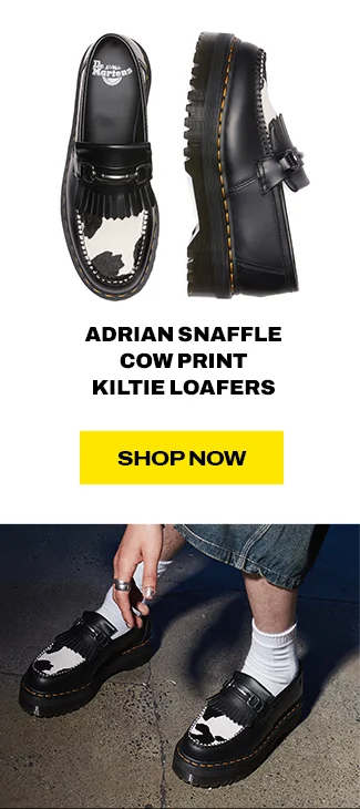 Adrian Snaffle Cow Print Kiltie Loafers