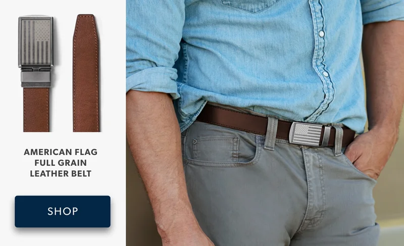 Shop American Flag Full Grain Leather Belt