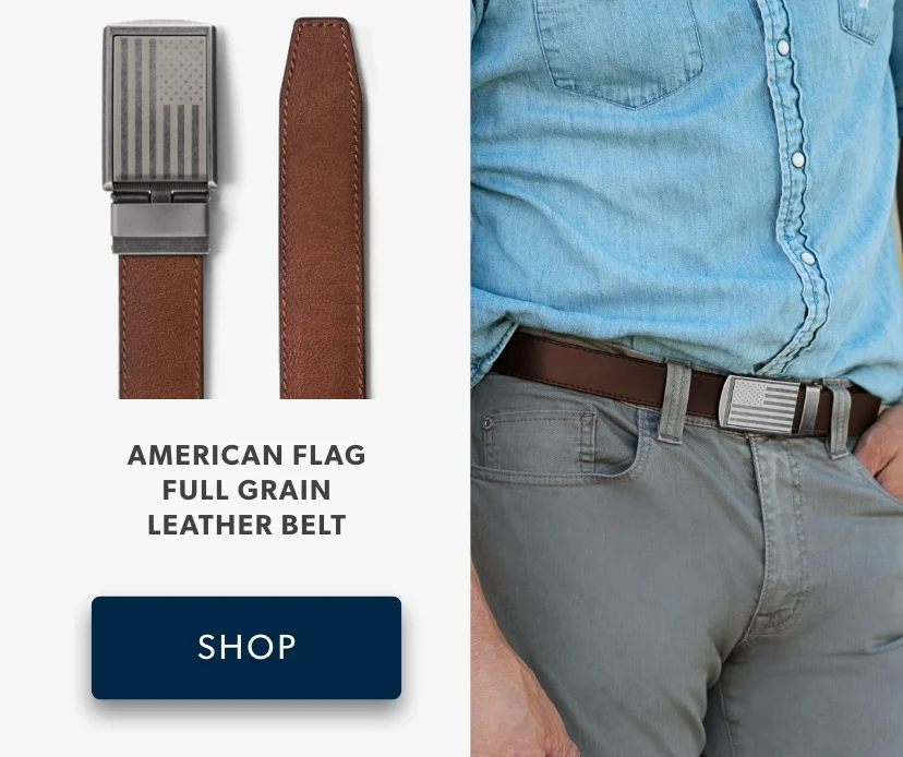 Shop American Flag Full Grain Leather Belt