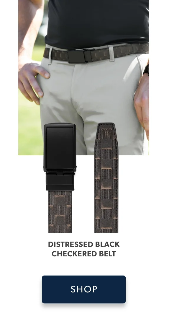 Shop Distressed Black Checkered Belt