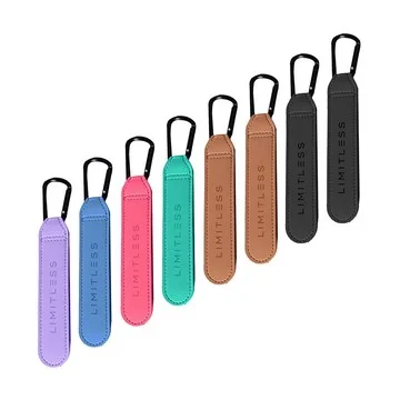 Limitless Set of 8 Faux Leather Mobility Clips w/ Hook & Loop