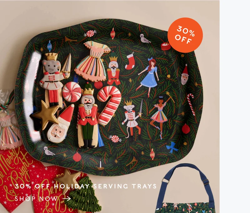 30% Off Holiday Serving Trays