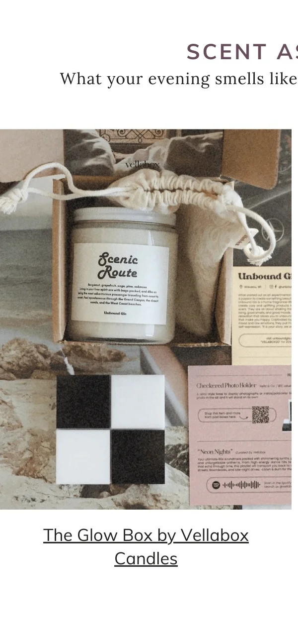 The Glow Box (8 oz Candle) Vellabox