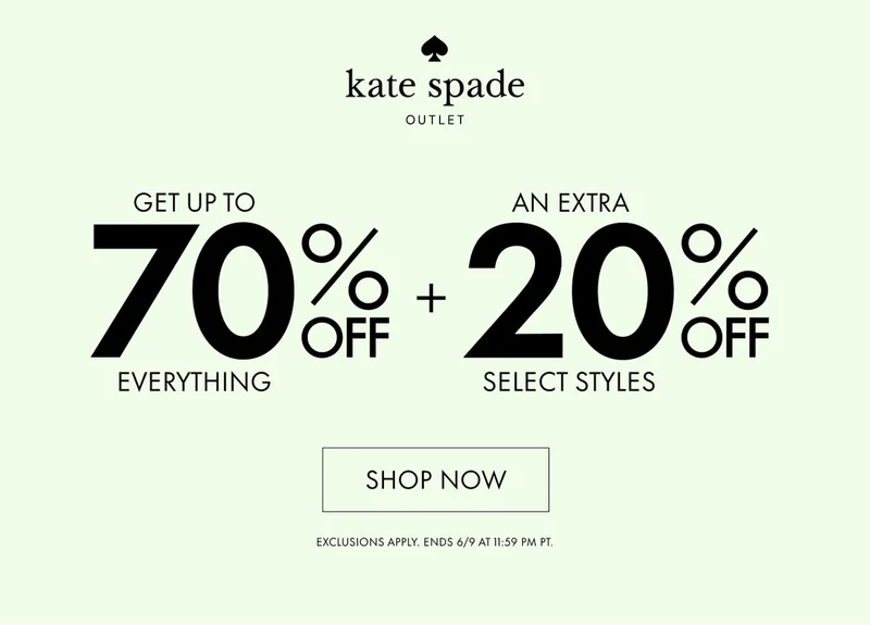 GET UP TO 70% OFF EVERYTHING + AN EXTRA 20% OFF SELECT STYLES