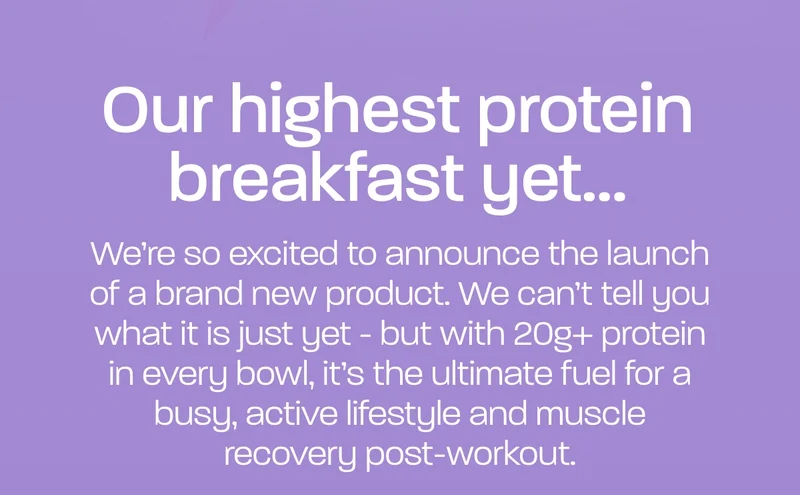Our highest protein breakfast yet...