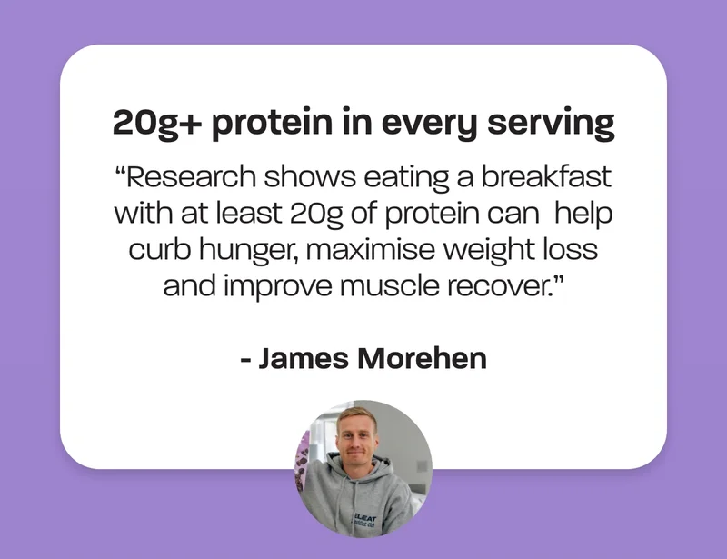 20g+ protein in every serving