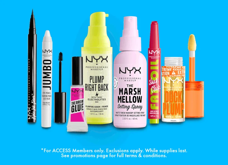 SORTED NYX PRODUCTS