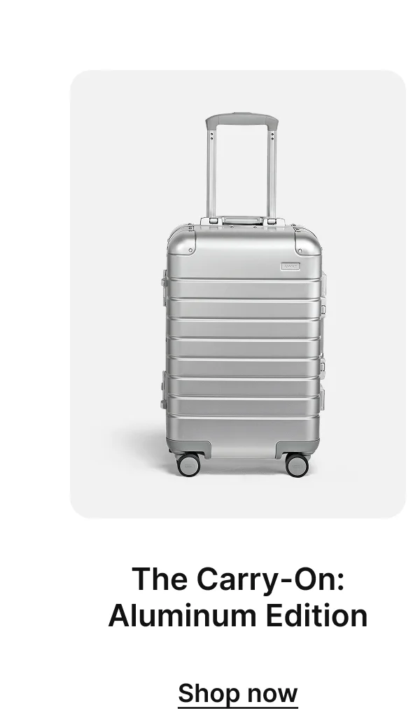 The Carry-On Aluminum Edition