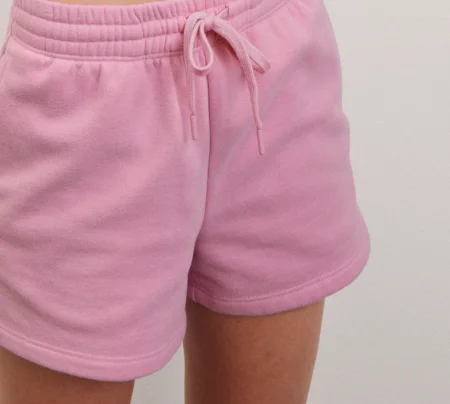LuxeFleece Sweat Short in Pink Haze