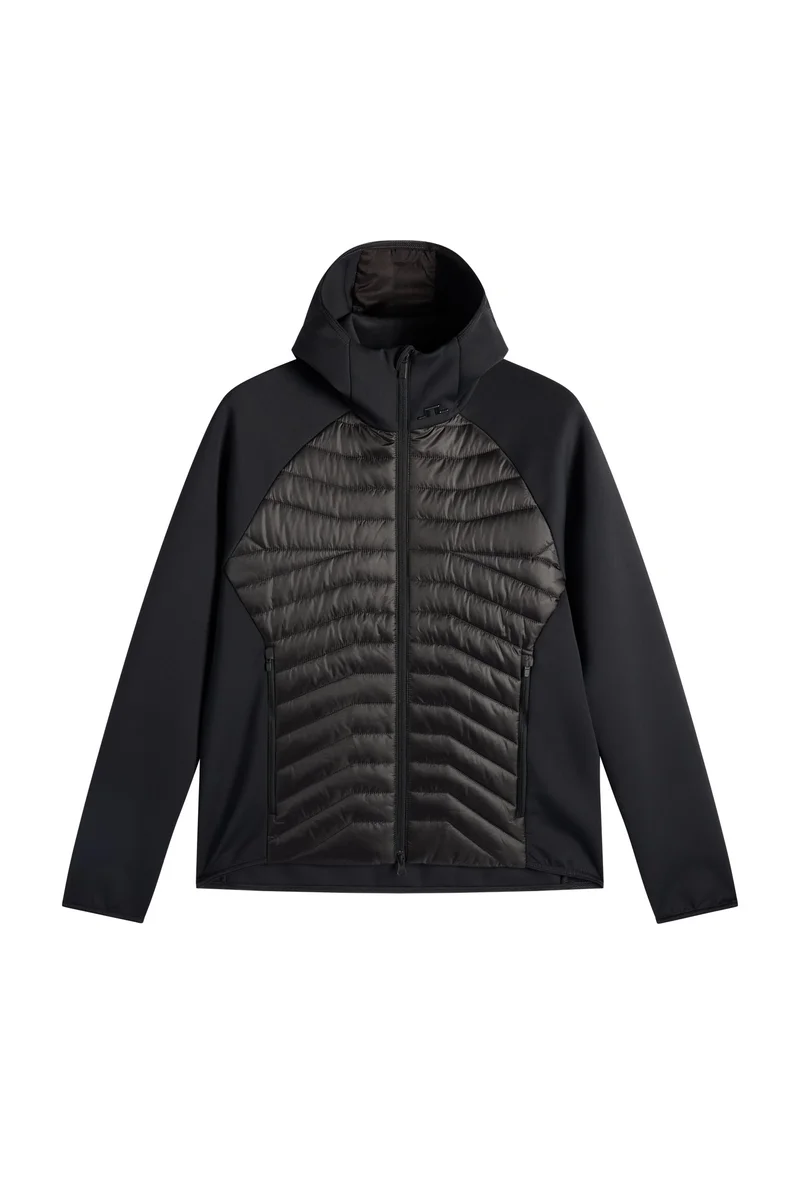 Image of Heyden Quilt Hybrid Hood / Black