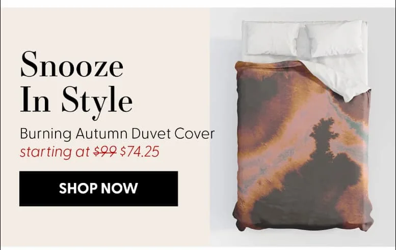 Burning Autumn Duvet Cover