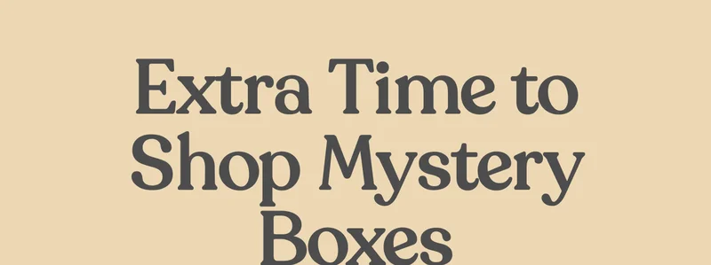 Extra Time to Shop Mystery Boxes