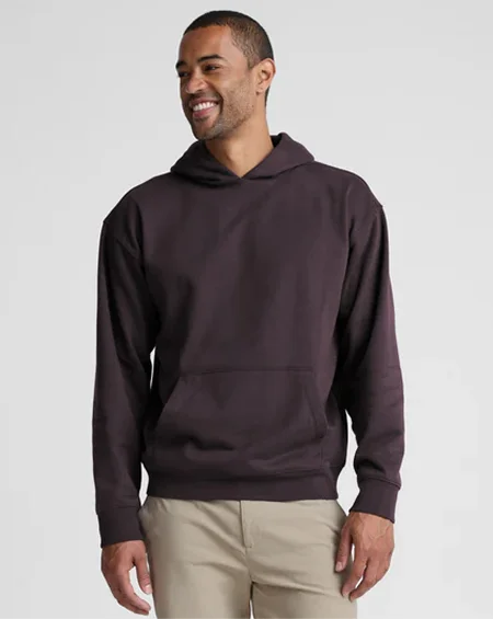 LuxeFleece Classic Men's Hoodie in Slate Brown