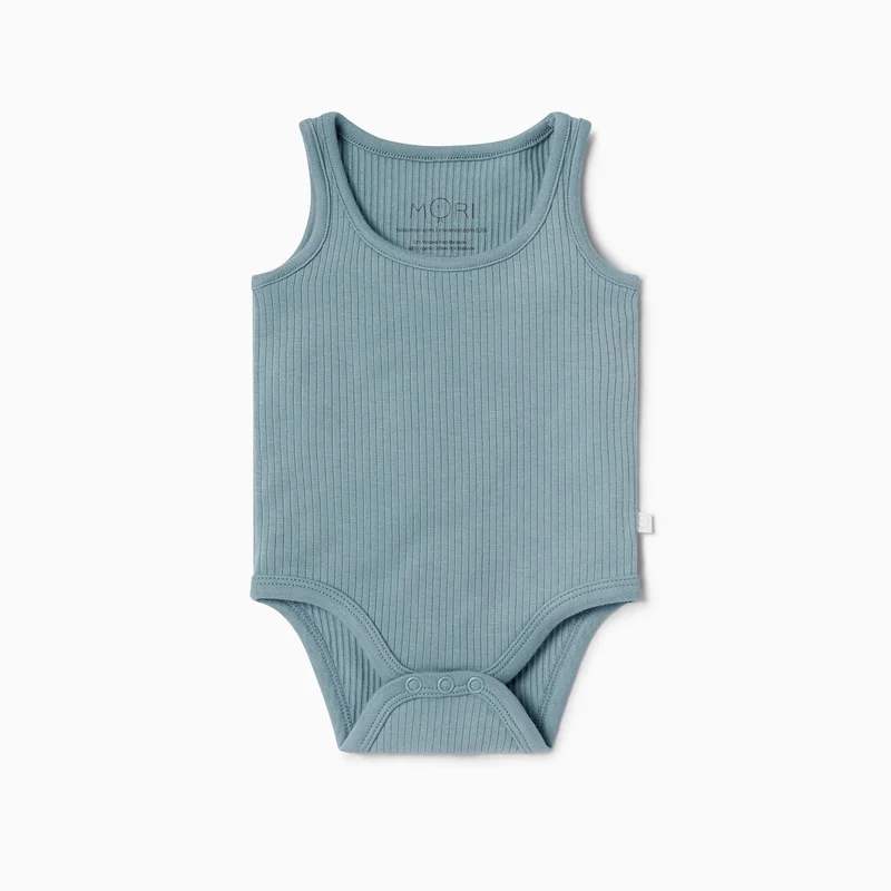 Image of Ribbed Sleeveless Bodysuit