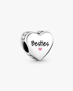Besties Heart Charm
