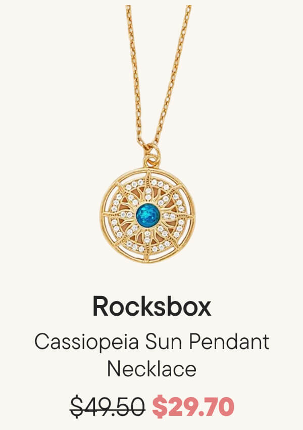 Cassiopeia Sun Pendant Necklace
