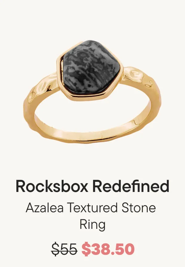 Azalea Textured Stone Ring