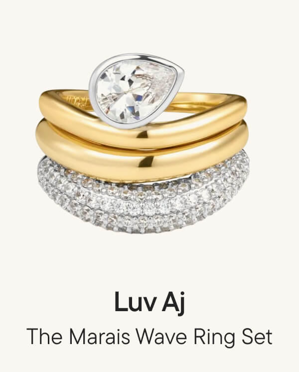 The Marais Wave Ring Set