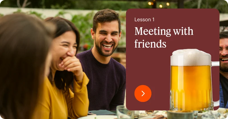 a lesson plan for meeting with friends