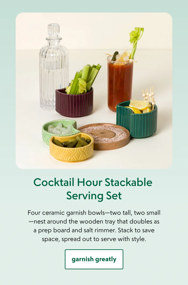 Cocktail Hour Stackable Serving Set