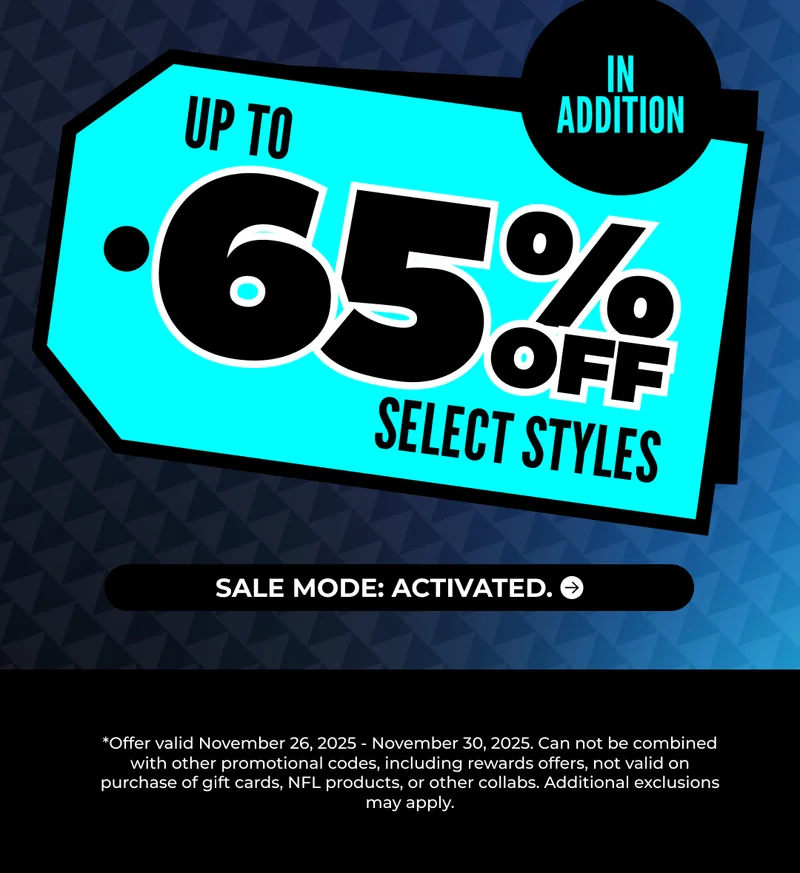 UP TP 65% OFF SELECT STYLES