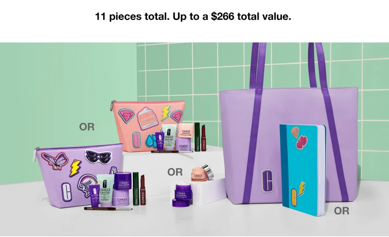 11 piece total. Up to a $266 total value.