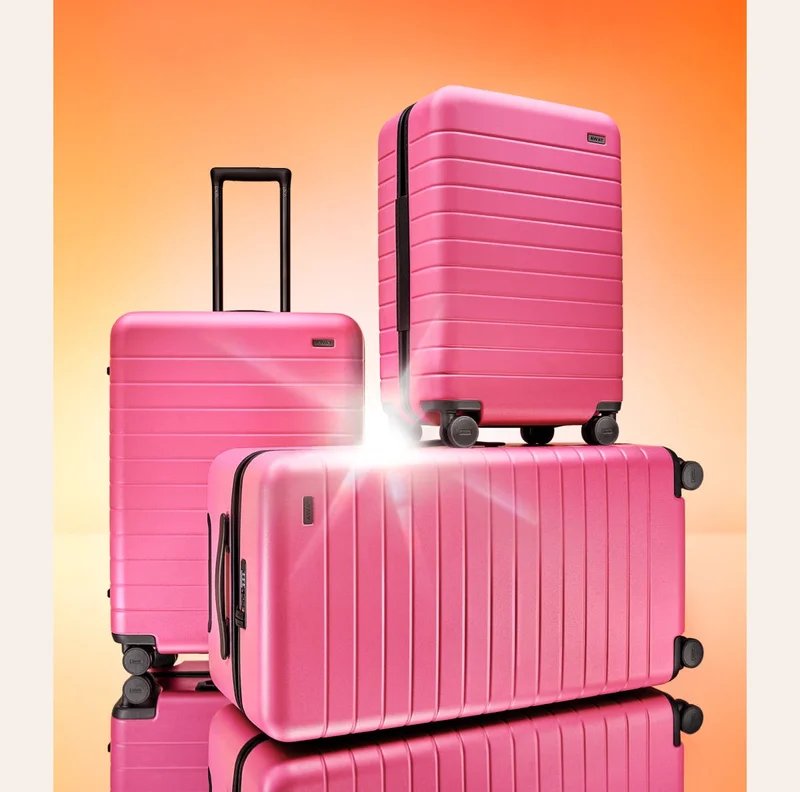 Shop our classic and flex suitcases (plus accessories to match!) in limited edition Island Pink before it's too late!