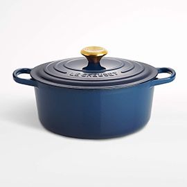 Le Creuset® Signature 5.5-Qt. Ink Blue Enameled Cast Iron Dutch Oven