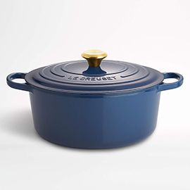 Le Creuset® Signature 7.25-Qt. Ink Blue Enameled Cast Iron Dutch Oven