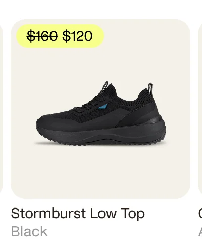 Stormburst Low Top Black