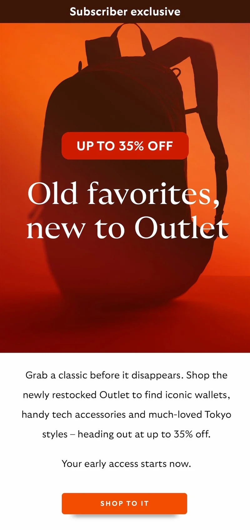 Old favorites, new to Outlet