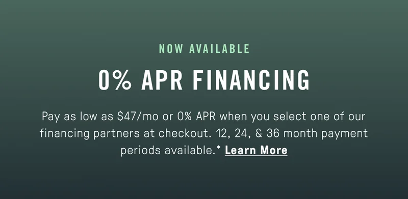 0% APR FINANCING