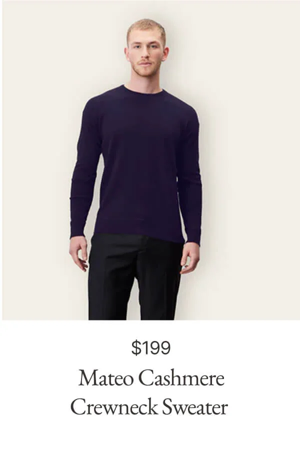 Mateo Cashmere Crewneck Sweater