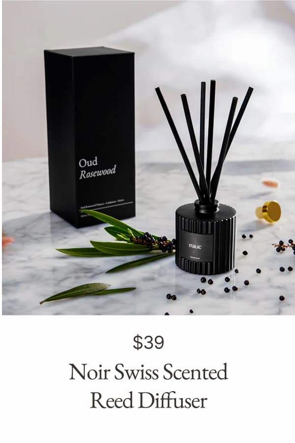 Noir Swiss Scented Reed Diffuser