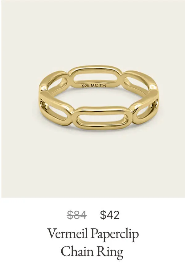 Paperclip Chain Ring