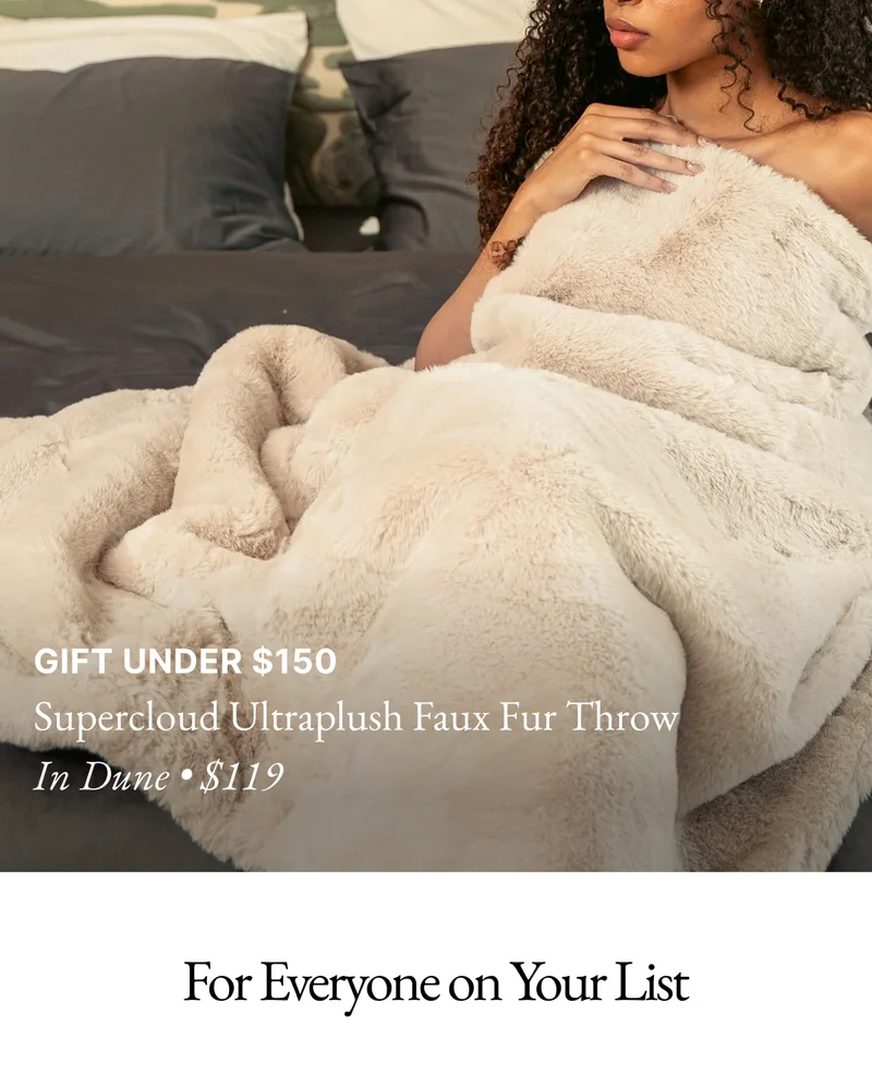 Supercloud Ultraplush Faux Fur Throw