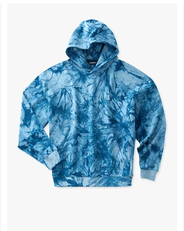 Comfort Hoodie: The Glass Fractal - Deep Blue