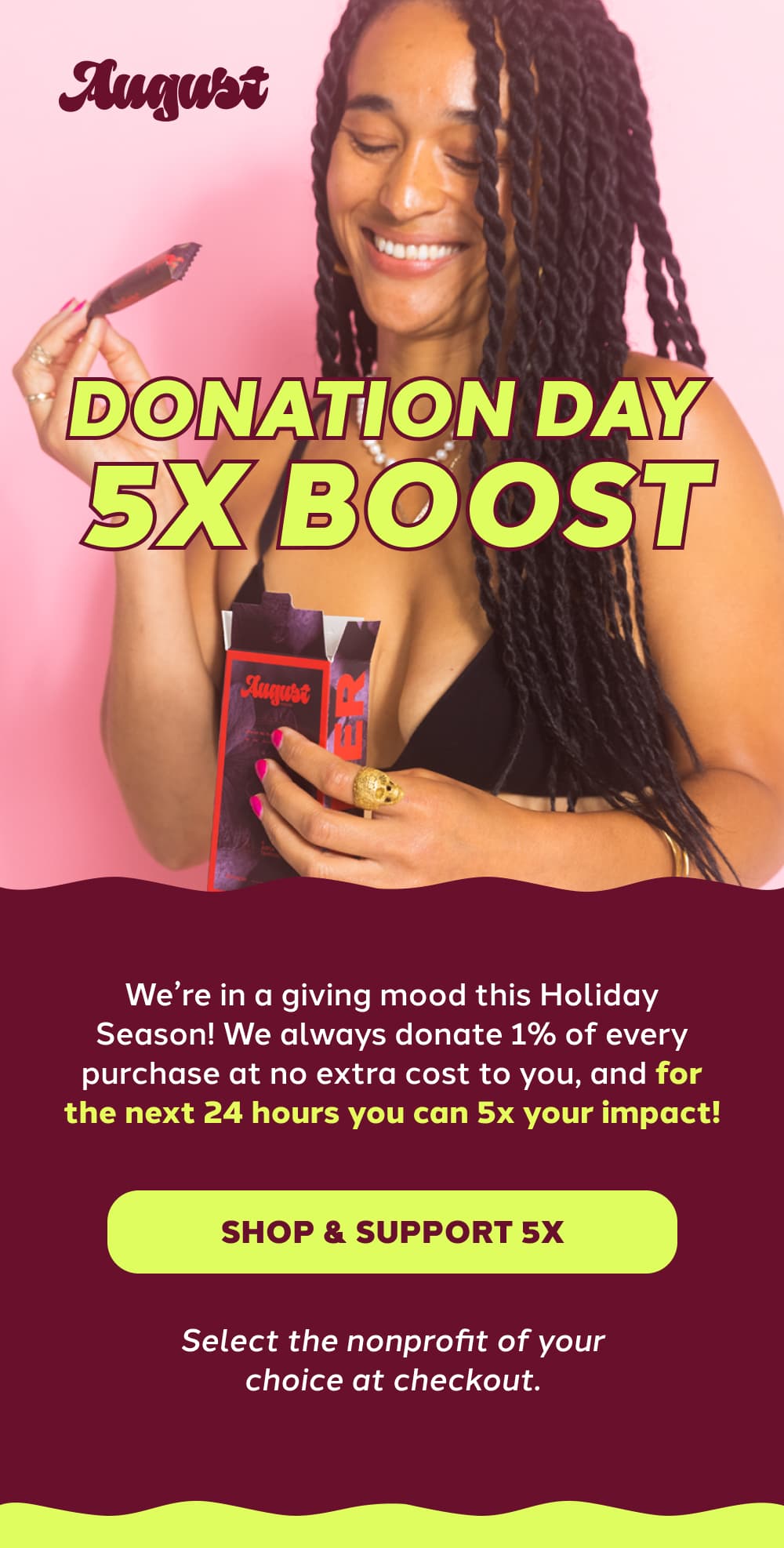DONATION DAY  5x BOOST [SHOP & SUPPORT 5X ]
