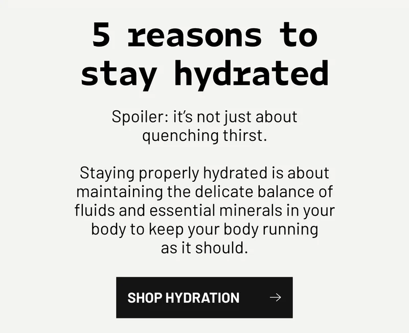 5 reasons to stay hydrated