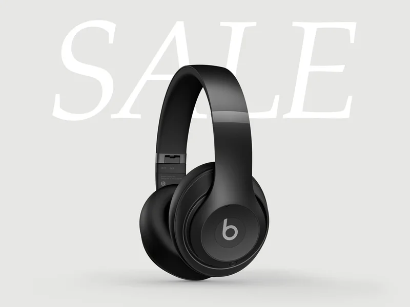 Beats Studio Pro in Black with the word