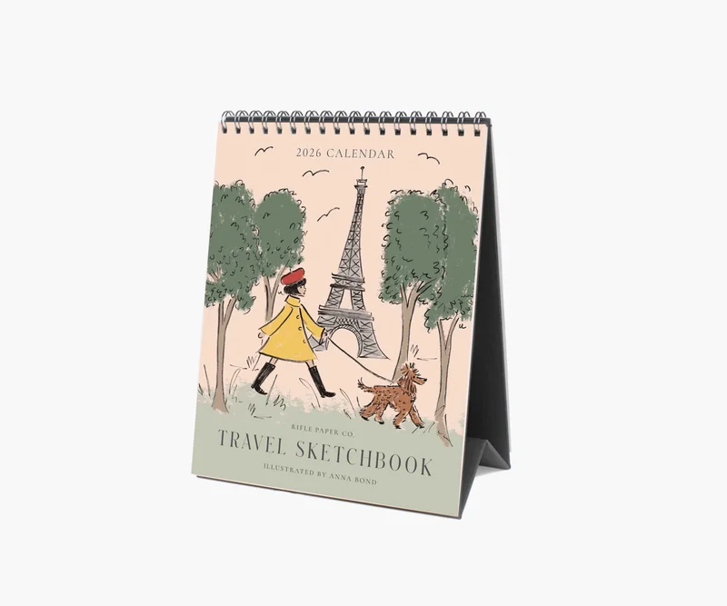 Image of 2026 Desk Calendar - Travel Sketchbook