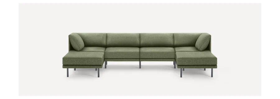 Range 6-Piece Sectional Double Lounger