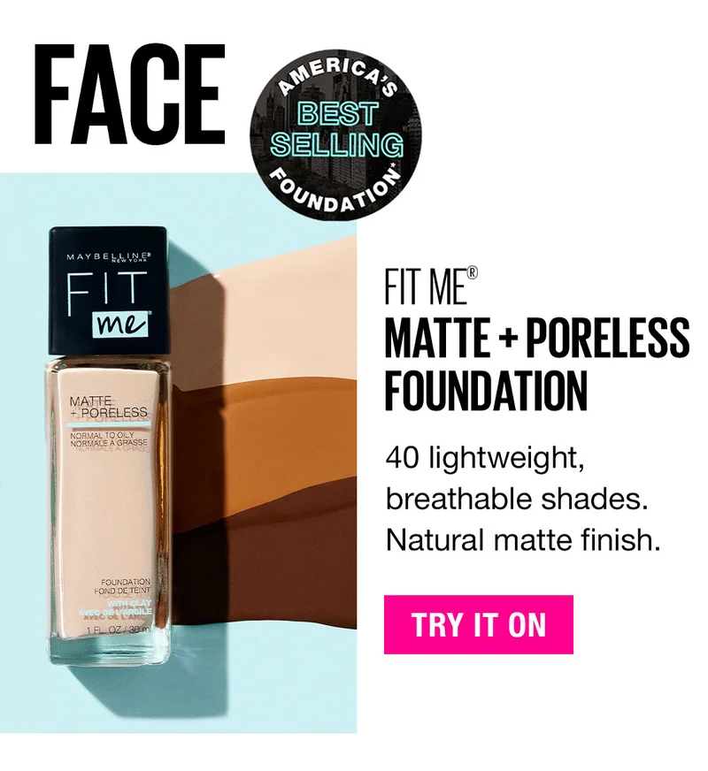 Maybelline New York Fit Me Matte and Poreless Foundation
